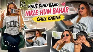 Thumbnail: बहुत दिनों बाद  हम निकले बाहर घूमने ❤️💃🏻Drive, Food & Chill Day Vlog✨