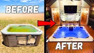 Thumbnail: I turned a USED hot tub into a LUXURY spa