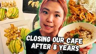 Thumbnail: WE CLOSED OUR VEGAN CAFE 😭 so we made a COOKBOOK 🥹❤️‍🩹