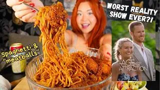 Thumbnail: SPAGHETTI & "MEATBALLS" MUKBANG + I NEED TO TALK ABOUT AGE OF ATTRACTION🤮 | Munching Mondays Ep.147