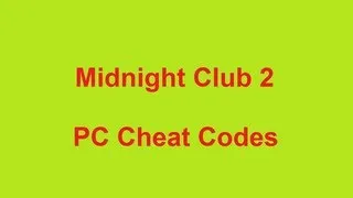 Thumbnail: Midnight Club 2 Cheat Codes for PC