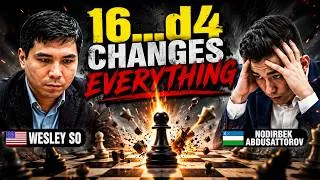 Thumbnail: Wesley So's 16...d4 Break Changes Everything Against Abdusattorov