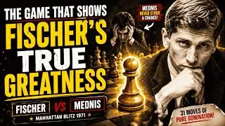 Thumbnail: Fischer Plays 100% Engine Precision in Blitz! | Fischer vs Mednis (1971)