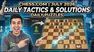 Thumbnail: Puzzle on chess.com 1-31.7.2026