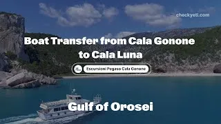 Thumbnail: Scenic Boat Transfer from Cala Gonone to Cala Luna | CheckYeti