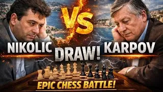Thumbnail: Predrag Nikolic vs Anatoly Karpov •Amber Rapidplay Monaco 2000 Round 7•