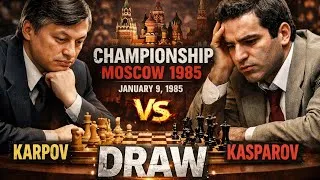 Thumbnail: Anatoly Karpov vs Garry Kasparov •World Championship Moscow 1985 Round 40•