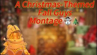 Thumbnail: A Christmas-Themed Fall Guys Montage ☃️🎄