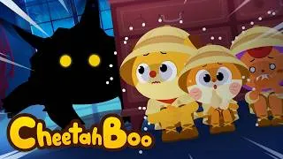 Thumbnail: 🤫 Shh! The Monster Is Right Behind Us! Hide! 👀 | Dinosaurs for Kids | #Cheetahboo