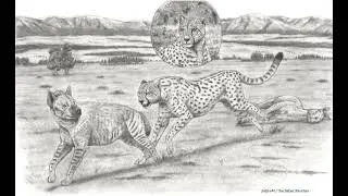 Thumbnail: Colossal cheetah chasing off Pachycrocuta picture by Jagroar.