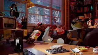Thumbnail: Chester’s lo-fi beats to study and snack to 🧡📚
