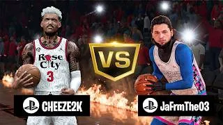 Thumbnail:  My BROKEN 6’4 Point Guard VS 2K Professional… NBA 2K26 META BUILD in 2 OT Pro Am 