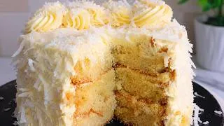 Thumbnail: Homemade Moist Coconut Cake Recipe for Beginners 🔥 