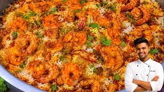 Thumbnail: 1 Kg Perfect Prawns Biryani Recipe | Spicy Prawns Biryani | प्रॉन्स बिरयानी रेसिपी | Chef Nasim 