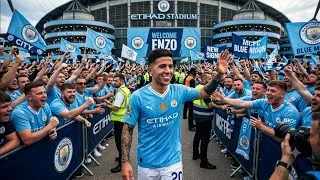 Thumbnail: 🚨 LAMINE CAMARA DEAL OFF! 🔵 ENZO FERNÁNDEZ ARRIVES AT MAN CITY! €125M BOMBSHELL DEAL SHOCKS CHELSEA!