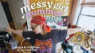 Thumbnail: Help I can't stop thrifting (found art for my apartment!) & big sister chats 💐