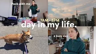 Thumbnail: a productive day in my life ☁️ packing for my lululemon Vancouver trip + SeaWheeze prep