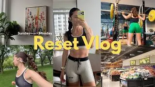 Thumbnail: RESET VLOG | Sunday to Monday | Workout Routine, Groceries, Cleaning & more.
