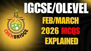 Thumbnail: 0620/22 Feb/March 2026 MCQ paper Solution