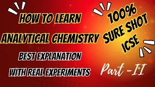 Thumbnail: Analytical Chemistry Class 10 