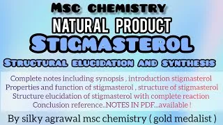 Thumbnail: Stigmasterol Structure Elucidation And Synthesis Natural Products Msc Chemistry 