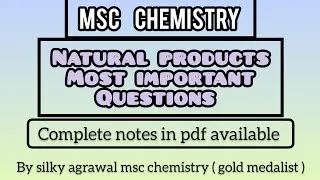 Thumbnail: Natural Products Most Important Question For Semester Exam Msc Chemistry 
