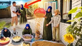 Thumbnail: A Day of Work and Learning | Majid’s Goodbye, Fatemeh’s English Class & Washing the Wheat