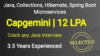 Thumbnail: Capgemini Interview | Java, Collections, Hibernate, Spring Boot, Microservices Questions and Answers