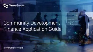 Thumbnail: Community Development Finance Application Guide