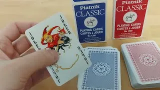 Thumbnail: Piatnik Classic Playing Cards No. 1300 (Bridge-size). Red and Blue backs, Austrian