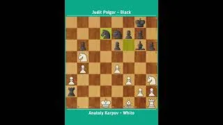 Thumbnail: Anatoly Karpov vs Judit Polgar ◉ An Incredible The Game Chess Battle! 🔥 | Linares 2001