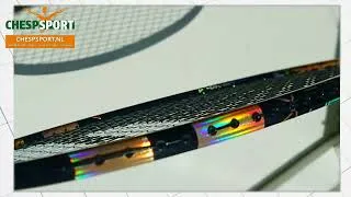 Thumbnail: Babolat badmintonracket X-ACT 85XP: parelmoer goud/zwart
