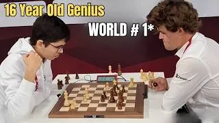 Thumbnail: 16-Year-Old Genius Prodigy vs World No.1 Magnus Carlsen