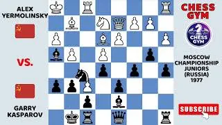 Thumbnail: Alex Yermolinsky Vs. Garry Kasparov. Moscow Championship Juniors (Russia) 1977.
