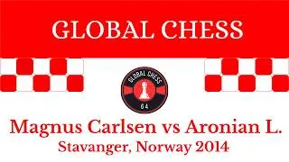 Thumbnail: Magnus Carlsen vs Levon Aronian. Stavanger, Norway 2014