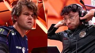 Thumbnail: Magnus vs. Alireza INCREDIBLE TIME SCRAMBLE | EWC 2026