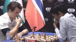 Thumbnail: Magnus FINDS the MATE IDEA vs Praggnanandhaa in FINAL of World Cup | Game 1