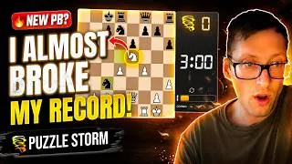 Thumbnail: Almost beat my puzzle storm record on lichess!!