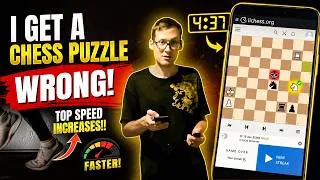 Thumbnail: Every time, I get a chess puzzle wrong, treadmill speed increases!!