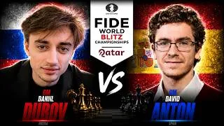 Thumbnail: GM David Anton vs GM Daniil Dubov | World Blitz Championships
