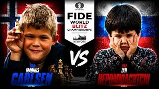 Thumbnail: GM Magnus Carlsen vs GM Ian Nepomniachtchi | World Blitz Championships