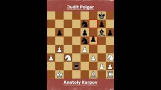 Thumbnail: Anatoly Karpov vs Judit Polgar ◉ An Incredible The Game Chess Battle! 🔥 | Linares 2001