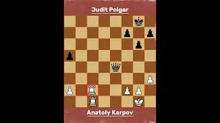 Thumbnail: Anatoly Karpov vs Judit Polgar — An Incredible 82-Move Battle! 🔥 | Budapest 1998