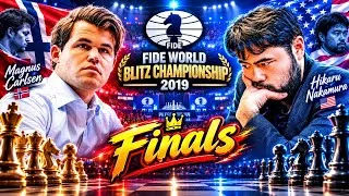Thumbnail: Finals !! Magnus Carlsen VS Hikaru Nakamura || World Blitz Championship 2019, Round Tiebreak