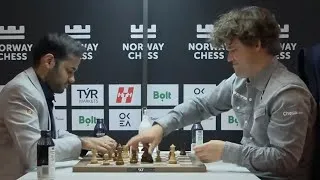 Thumbnail: Magnus SMILES after Arjun Erigaisi says "CONGRATS!" to him!