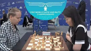 Thumbnail: Valentina Gunina's Nice Win vs Women's World Champion Ju Wenjun | World Blitz 2023
