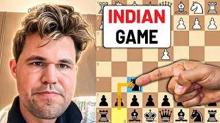 Thumbnail: Magnus Carlsen Outplays His Opponent With the Indian Game 🔥