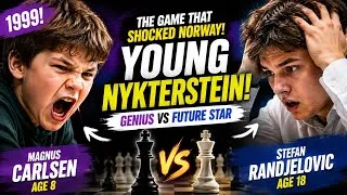 Thumbnail: 8-Year-Old Magnus Carlsen vs Stefan Randjelovic — The Game That Shocked Norway!