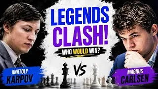 Thumbnail: The Chess Legends Face Off! Karpov vs Carlsen