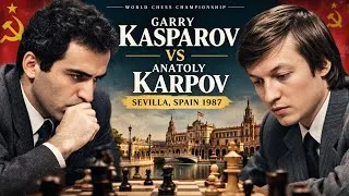 Thumbnail: GM Garry Kasparov vs GM Anatoly Karpov √ Sevilla, Spain 1987